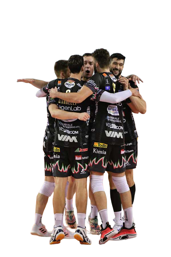 La squadra della Sir Safety Perugia