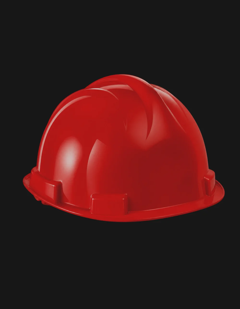 Elmetto di protezione rosso